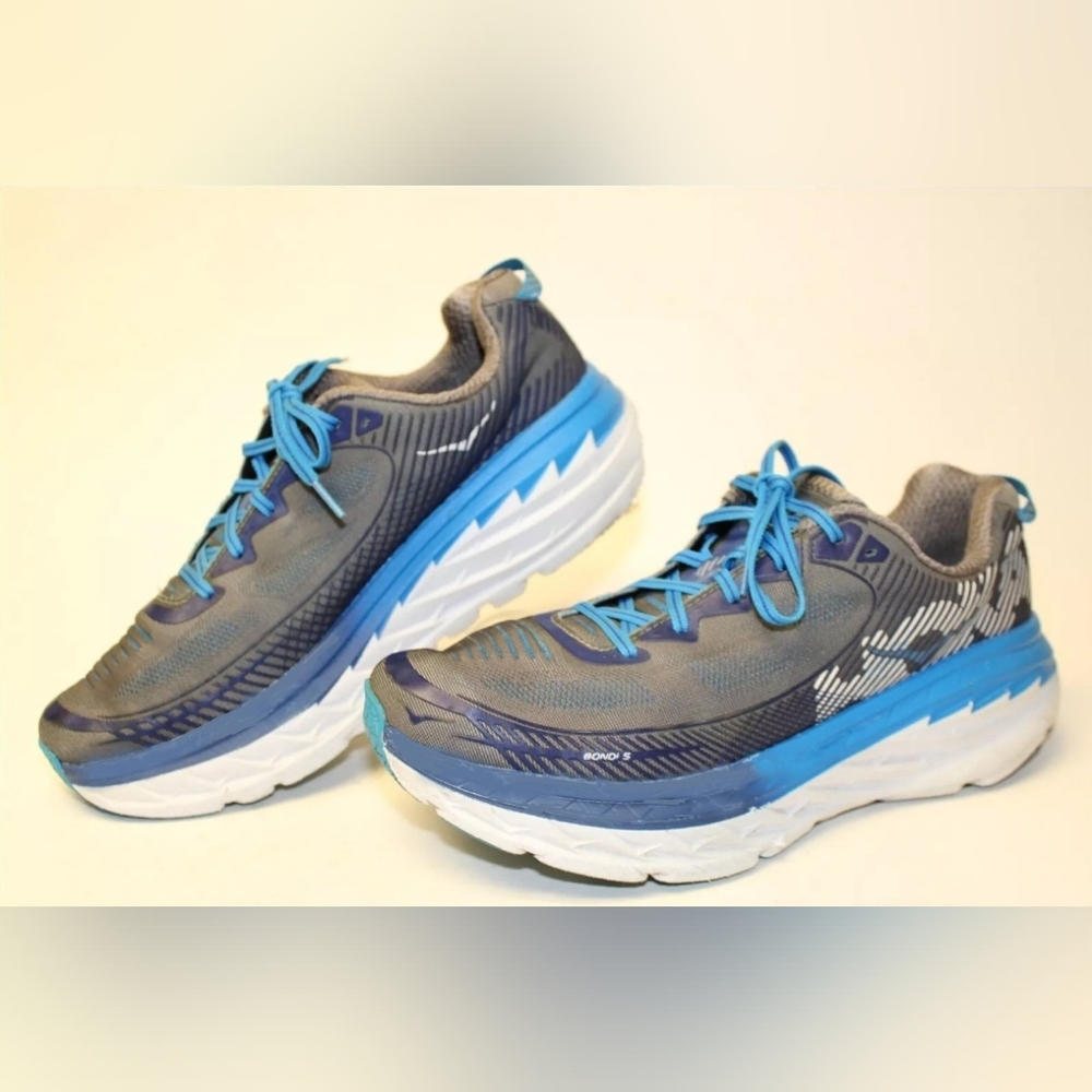 Hoka One Bondi 5 Running Sneakers Trainers Running Shoes Mens 12 M